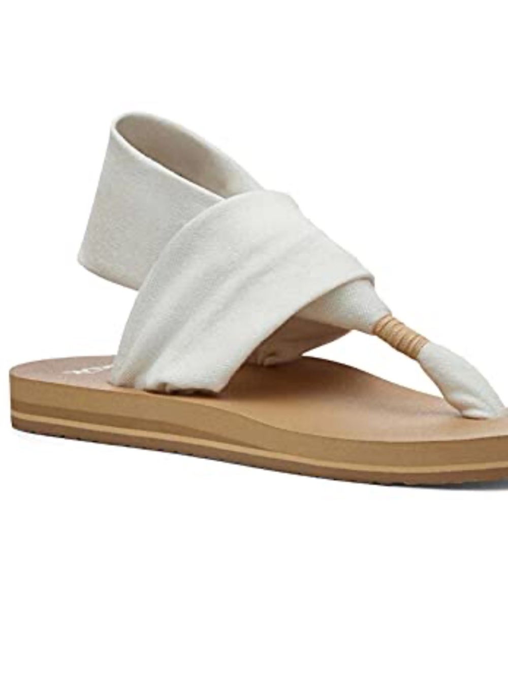 SANUK YOGA SLING SANDALS SIZE 7 TAN & CREAM - Picture 2 of 13
